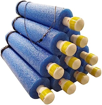 Catfish Noodle Jugs 10 Pack- Lime Green, Red, Blue, Orange, White, and Multicolor Catfish - Catfish Rig - Catfishing Tackle - Jug Lines for Catfishing- Made in The USA by Unknown