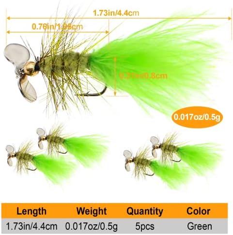 Fly Fishing Poppers Dry Flies Topwater Lures Bass Trout Kit Pro XL - Image 2