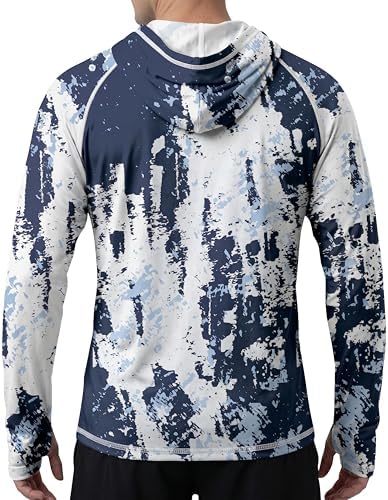 Men's UPF 50+ Sun Protection Hoodie, Long Sleeve Fishing Shirt - Image 2