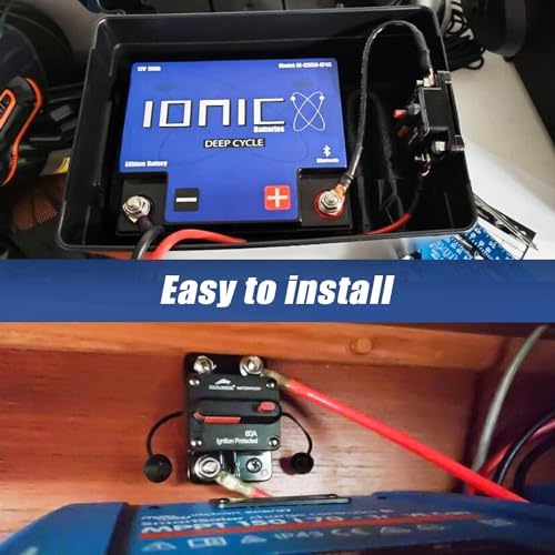 Young Marine Circuit Breaker for Boat Trolling with Manual Reset,Water Proof,12V- 48V DC - Image 6