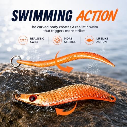 5PCS Metal Jig Fishing Lures with Box, 0.53oz for Bass & Trout - Image 6
