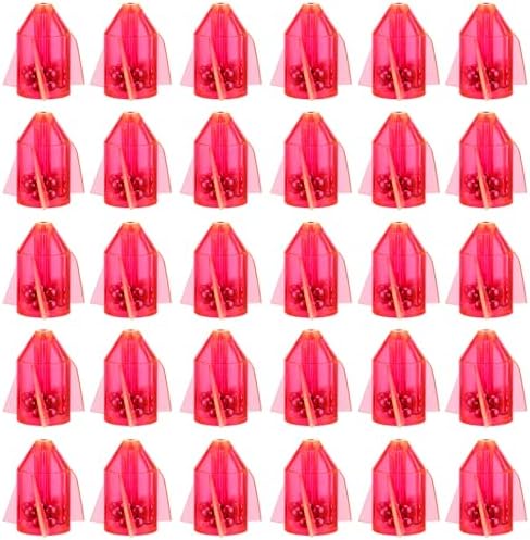 Gemscream 30 Pcs Catfish Rattles for Catfishing, Fishing Rattles with 15 Stainless Steel Beads, Rocket Shaped Inline Fish Attractor Fishing Tackle for Catfish Bass Pompano by Gemscream