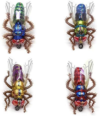 YZD Fly Fishing Flies Realistic Dry Wet Nymph Trout Flies Hand Tie Lures Kits 12/26/48 Pcs… by YZD