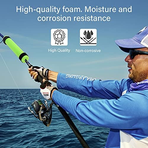6 Pack Fishing Rod Floats for Kayaking Floaters Poles Propel Paddle Gear Foam Rod Floaties for Boats and Kayaks - Image 4