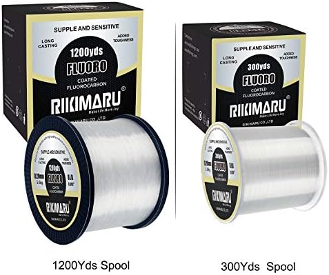 RIKIMARU Fluoro Fishing Line, 100% Soft Fluorocarbon Coated Fishing Line - Image 4