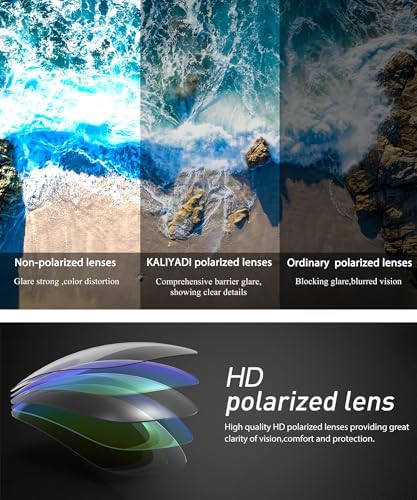 KALIYADI Polarized Sunglasses for Men, Lightweight Sun Glasses with UV Protection for Driving Fishing Golf - Image 7