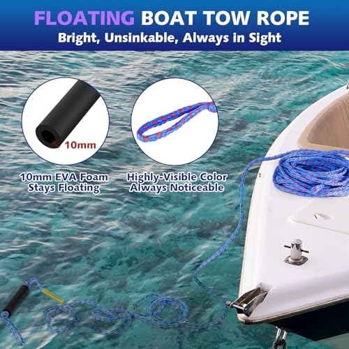 60FT 3-6K Boat Tow Rope for Tubing - Image 4