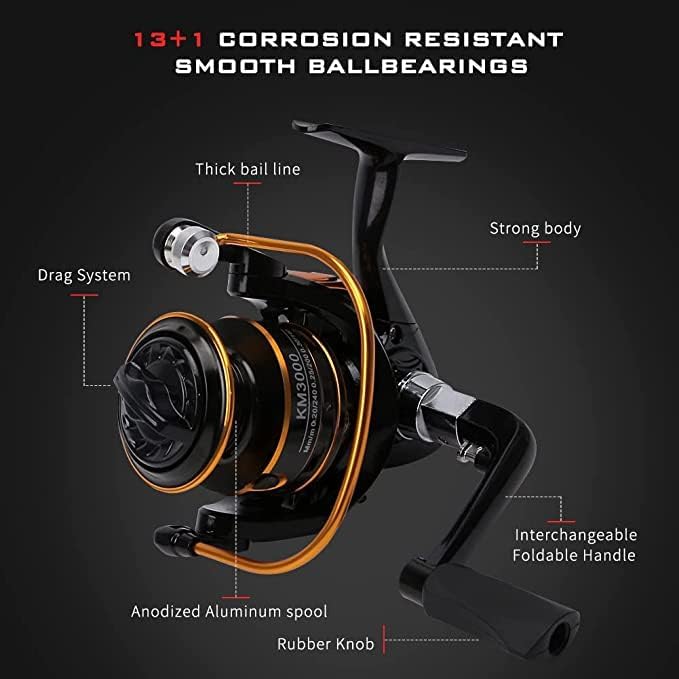 Collapsible Fishing Rod and Reel Combo, BalanZze Telescopic Fishing Rod with Spinning Reel, Portable Collapsible Fishing Pole Kit for Saltwater and Freshwater – Ideal Fishing Gift - Image 3