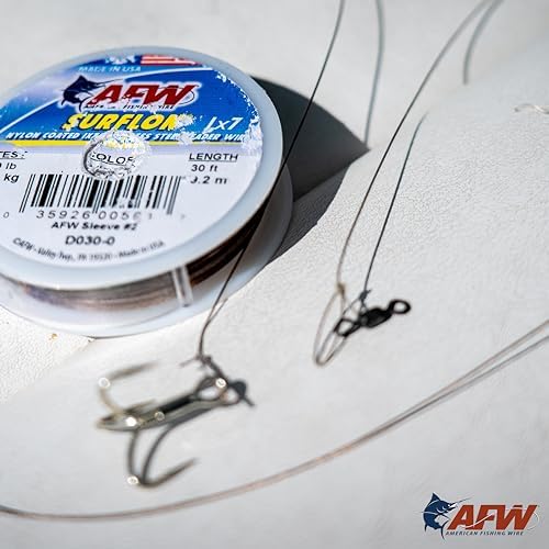AFW Mighty-Mini Wire Crane Fishing Swivels, 411lb Test - 7 Pieces - Image 7