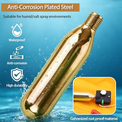 24 Gram CO2 Cartridge Life Jacket Rearming Kit, Auto/Manual PFD, Metal Cartridge for Life Jacket CO2 Cartridges - Image 7