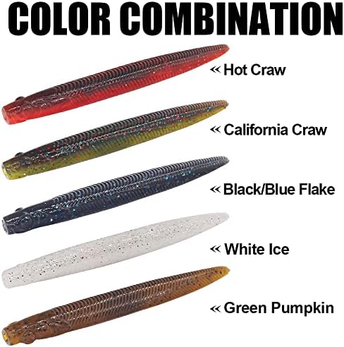Ned-Rig-Kit-Finesse-Baits-Soft-Plastic-Worms-Fising-Lure for Bass Stick Swimbait Minnow Crawfish Lures Shroom Ned Jig Head Kit - Image 3