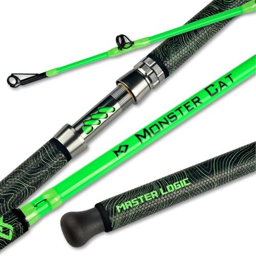 Monster Catfish Casting Rod, 7' MH Glow-in-Dark 1-Piece by MASTERLOGIC