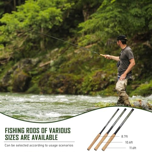 THKFISH Tenkara Fly Fishing Rod Kit 8.7ft/10.6ft/11.6ft 24T Carbon Fiber Telescopic Fly Fishing Combo Kit with Carrying Case Fishing Line and Flyfishing Lure for Streams, Trout, Bass, Salmon - Image 5