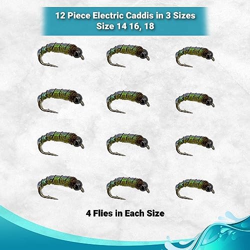 Feeder Creek Fly Fishing Flies | Effective Nymph Assortments | Trout and Bass Flies | 12pc | Popular Nymph Patterns | Fly Fishing Flies for Trout - Image 2