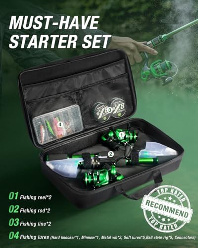 Ghosthorn Telescopic Fishing Rod and Reel Combo,Spinning Travel Kit - Image 5