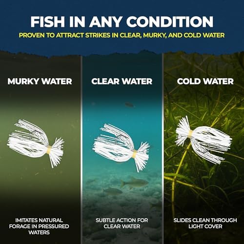 Spider Fishing Jig Lures, 1/4 and 1/8 Oz Finesse Style, 2-Pack - Image 5