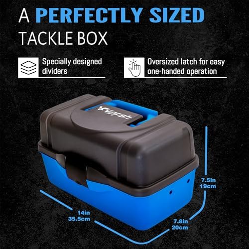 Fishing Tackle Box with Tackle Included Lures, 3-Layer Tackle Kit - Image 4