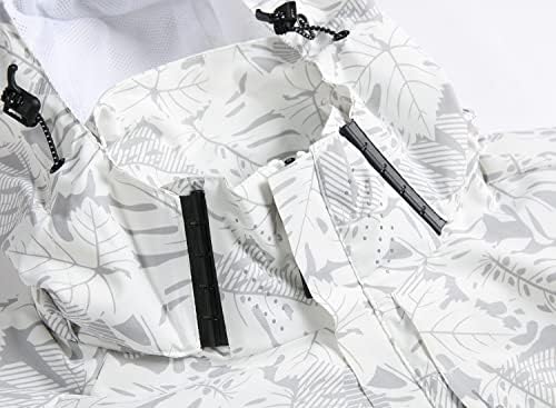 Men's Lightweight Waterproof Rain Jacket,Shell Hooded Outdoor Raincoat Hiking Windbreake jacket - Image 2