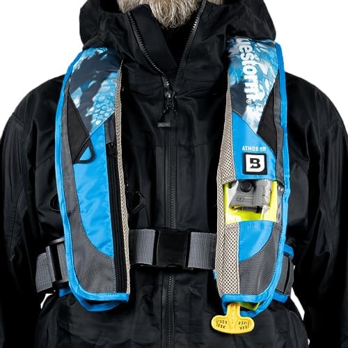 BLUESTORM Atmos 40 Automatic/Manual Inflatable PFD Life Jacket for Adults | US Coast Guard (USCG) Approved Life Vest - Image 6
