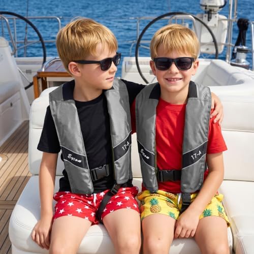 Automatic Inflatable Life Jacket, Preserver PFD for Kids,Life Vest for Kid,Supports Weight up to 160 pounds(YSH725) - Image 5