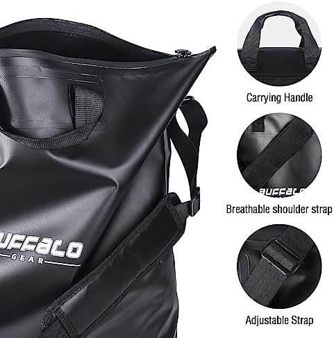 Buffalo Gear Fish Tournament Weigh in Bag for Bass Fishing, Heavy Duty Fish Bag for Caught Fish Waterproof,Leakproof,Puncture Resistant - Image 6