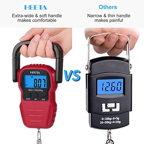 HEETA Fish Scale Digital Fishing Luggage Weight Scale with Measuring Tape - Image 5