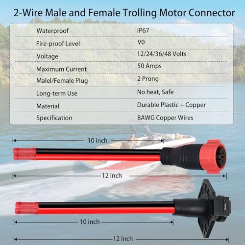 Trolling Motor Plug,12V/24V/36V/48V Trolling Motor Plug for Minn Kota Boat - Image 5