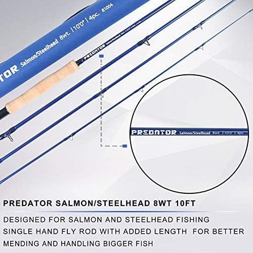 M MAXIMUMCATCH Maxcatch Predator Big Game and Saltwater Fly Fishing Rod: 7'11''/9'/9'2''/10', 4-Piece, 8/9/10/11/12 Weight - Image 2