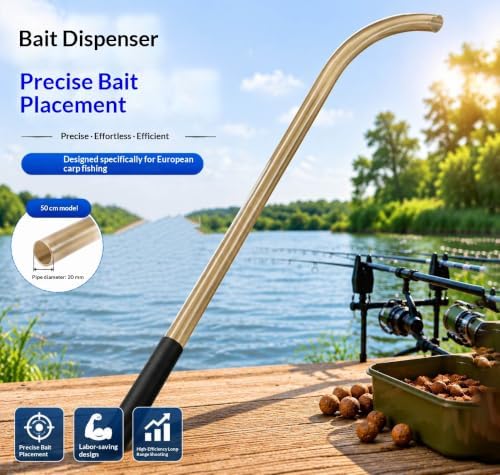 Pack of 1 Carp Fishing Bait Thrower Tube 50cm – Long Distance Precision Baiting Tool, European Style Spod Launcher for Boilies Pellets Particles, Carp Coarse Fishing Accessory - Image 5