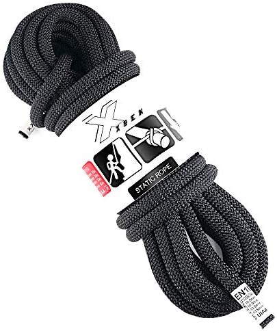 X XBEN Outdoor Climbing Rope 10M(32ft) 20M(64ft) 30M(96ft) 50M(160ft) 70M(230ft) 152M(500FT) 352M(1000FT) Static Rock Climbing Rope for Escape Rope Ice Climbing Equipment Fire Rescue Parachute by XXBEN
