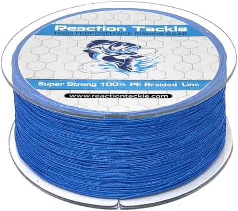 Reaction Tackle Braided Fishing Line - Pro Grade Power Performance for Saltwater or Freshwater Fish - Colored Fishing Line Braid for Extra Visibility by ReactionTackle