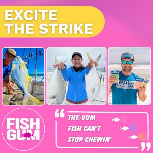 FishGum Surf Fishing Bait Strips for Saltwater Beach Fishing – Real Shrimp, Crab, Clam & Sand Flea Infused Scent – Artificial Cut Bait for Pompano, Redfish & Flounder - Image 5