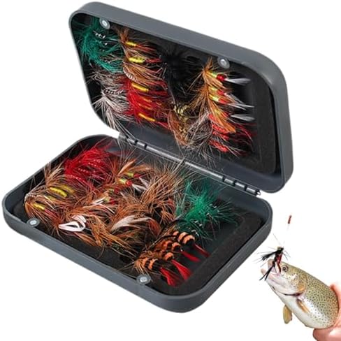 Genérico Lure - Assorted Baits with Hooks - Freshwater Lures with Magnetic Case | for Boats Ponds Lakes Piers Rivers Salt and Freshwater by Unknown