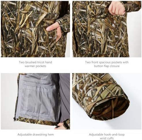 BASSDASH Walker-LW Breathable Waterproof Fishing Hunting Wading Jackets with Silent Outer Fabric for Men Women - Image 5