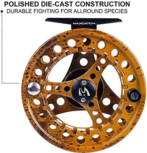 M MAXIMUMCATCH Maxcatch ECO Large Arbor Fly Fishing Reel (3/4wt 5/6wt 7/8wt) and Pre-Loaded Fly Reel with Line Combo - Image 4