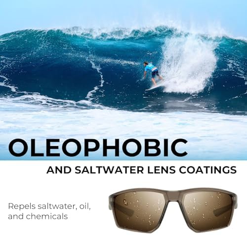 KastKing Osage Polarized Sport Sunglasses for Men and Women, Wrap Design - Image 3