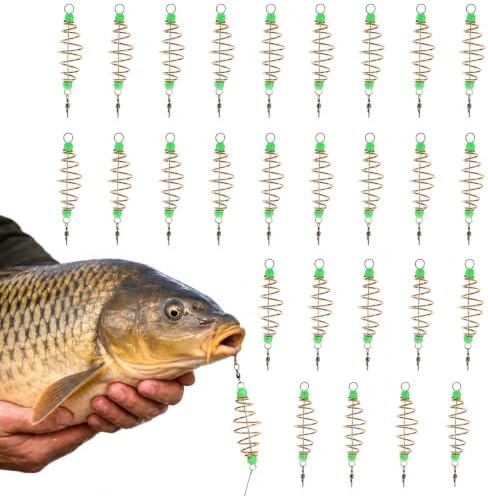 Hemoton 24Pcs Carp Fishing Bait Holder, Spring Method Feeder Cage by HEMOTON