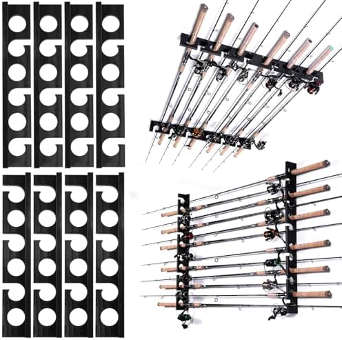 Ghosthorn Fishing Rod Holder,Wall or Ceiling Mounted Pole Rack Garage by Ghosthorn