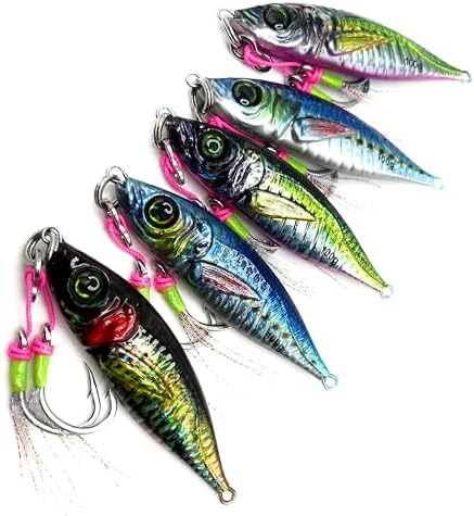 Capt Jay Fishing Saltwater jigs Speed Jigging Slow Jigging Pitching Lures,Vertical Jigging Artificial Lures Jigging Lure Fishing jigs-Value Package by CaptJayFishing