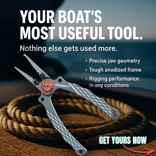 Core Series Fisherman’s Pliers – Professional Aluminum Fishing Pliers with Stainless Steel Line Cutters, Diamond-Textured Grip & Split Ring Tool for Saltwater or Freshwater - Image 2