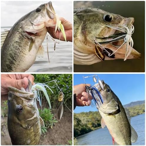 FONMANG Fishing Lure Spinner baits for Freshwater and Saltwater,2026 New Bass Trout Fishing Lures Also for Crappie Salmon Walleye Pike - Image 6