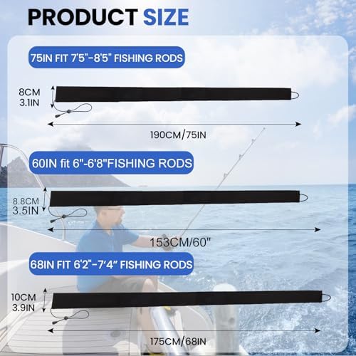 Neoprene Camo Fishing Rod Sleeves,Fishing Pole Sleeves,Fishing Rod Socks - Image 2