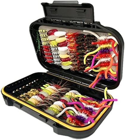Fly Fishing Flies Kit Trout Steelhead Salmon Bass Flies Assortment 32Pcs-148pcs Include Dry Wet Flies Nymphs Streamers Maggot, Fly Lure Set - Image 4