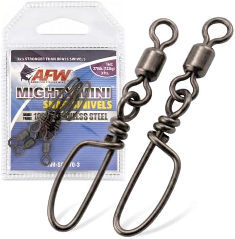 AFW Mighty-Mini Wire Fishing Swivels by AFWFishingBrands