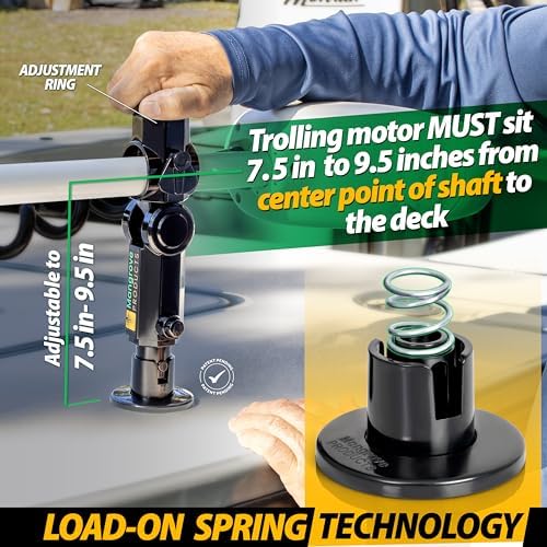 Gen3 Adjustable Trolling Motor Stabilizer, Vertical Adjust, Fitment for Minn Kota, Rhodan, Garmin, No Drilling, Shock Absorber, Boat Accessories, Trolling Motor Support - Image 2