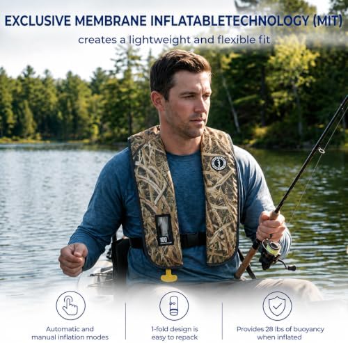 Mustang Survival MIT 100 Convertible A/M Inflatable PFD Life Jacket Single - Image 3