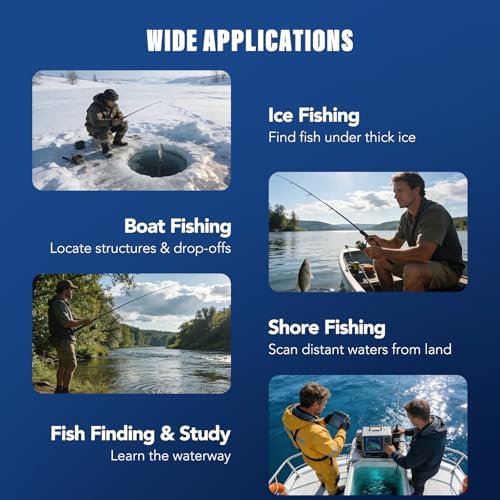 Underwater Fishing Camera, 7 inch LCD Monitor Portable Fish Finder - Image 7