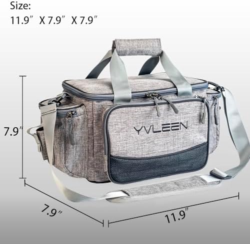 YVLEEN Fishing Tackle Box Bag - Outdoor Large Fishing Tackle Storage Bag - 100% Water-Resistant Polyester Material - Fishing Tackle Bags - Suitable for 3600 Tackle Box - Image 4