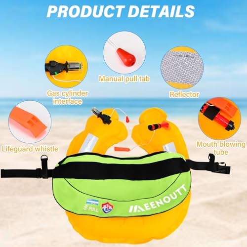 Adult Automatic Inflatable Belt Pack Waist PFD for SUP Fishing Kayaking - Image 5