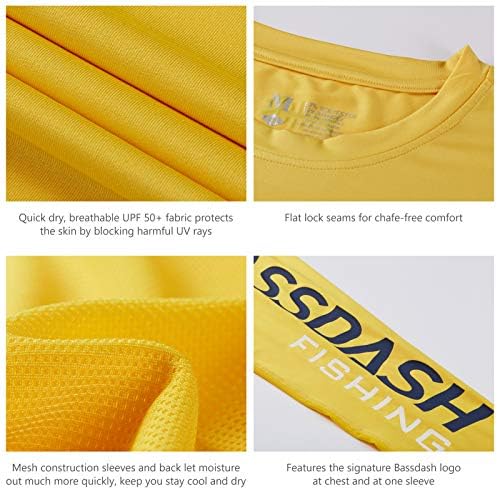 BASSDASH Fishing T Shirts for Men UV Sun Protection UPF 50+ Long Sleeve Tee T-Shirt - Image 3